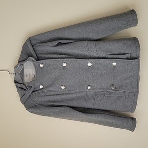 Guess jacket hoodie grey sz Small fleece